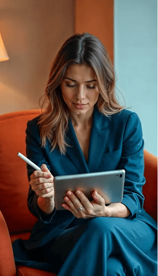 Woman with Tablet
